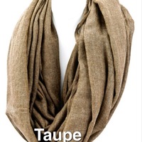 Soft Woven Infinity Scarf - Thumbnail 4