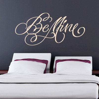 Be mine quote decal text sticker home decor