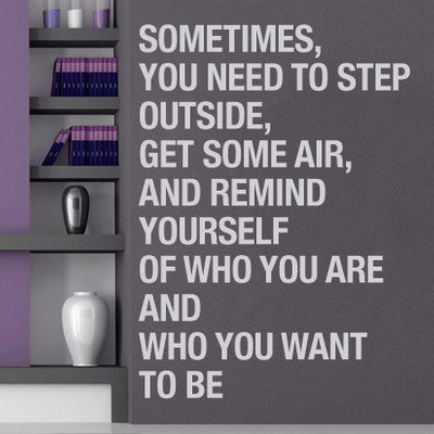 Vinyl wall decal text sometimes quote sticker