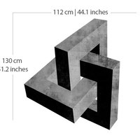 Impossible Block Cement Effect Mid Century Modern Sticker - Thumbnail 1