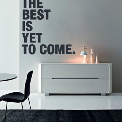 The best is yet to come motivational quote sticker 