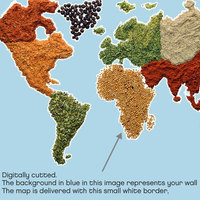 Spicy World Map Wall Sticker - Thumbnail 1