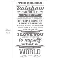 Wonderfull World Wall Decal Lyrics Sticker Quote  - Thumbnail 1