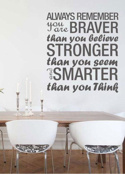 Vinyl Text Always Remember you are Stronger Quote Decal 