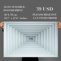 Geometric Deep Wall Art Modern Profundity Wall Decor  - Thumbnail 3