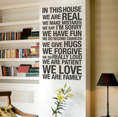 In This House Quote Sticker Home Decor for Housewares 