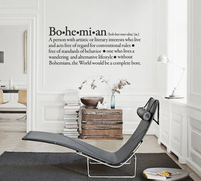 Bohemian Meaning Wall Art Sticker Text