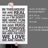 In This House Quote Sticker Home Decor for Housewares  - Thumbnail 1