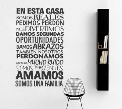 En Esta Casa Quote Sticker Home Decor for Housewares 