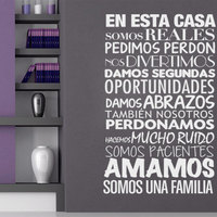 En Esta Casa Quote Sticker Home Decor for Housewares  - Thumbnail 1