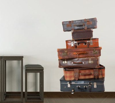 Luggage Wall Decor Sticker for Housewares