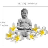 Buddha Lotus Flower Nepal Decor Wall Sticker - Thumbnail 1