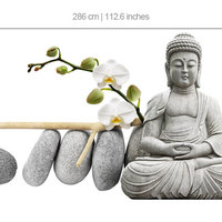 Buddha Statue Sitting Figure Decor Wall Sticker - Thumbnail 1