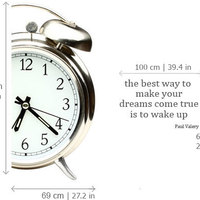 Wall Art Clock Vinyl The Best Way to Make Your Dreams Quote - Thumbnail 1