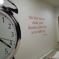 Wall Art Clock Vinyl The Best Way to Make Your Dreams Quote - Thumbnail 2