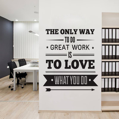 Office Decor Typography Inspirational Quote Wall Decoration Art 