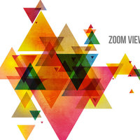 Geometric Triangles Vinyl Decal Wall Art Mid Century Modern  - Thumbnail 1