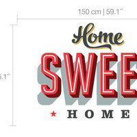 Home Sweet Home Decorating Vinyl Sticker - Thumbnail 1