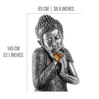 Wall Sticker Buddha Asian Meditation Home Decor Vinyl - Thumbnail 1