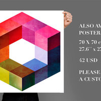 Geometric Mid Century Modern Color Form - Thumbnail 3