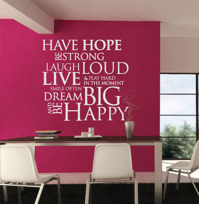 Have Hope Be Strong Inspirational Quote Vinyl Wall Decal