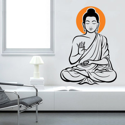 Vinyl Wall Decal Oriental Buddha Zen Sticker