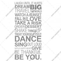 Simple Things of Life Inspirational Quote Sticker Home Decor  - Thumbnail 1