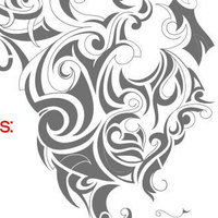 World Map Tribal Floral Vinyl Home Decor - Thumbnail 2