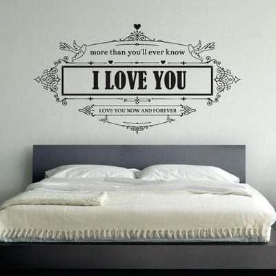 Wall sticker i love you decal for housewares