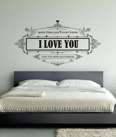 Wall Sticker I Love You Decal for Housewares