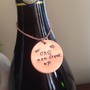 Personalized Hand stamped Wine bottle tag-1