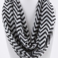 Breezy Chevron Infinity Scarf - Thumbnail 1
