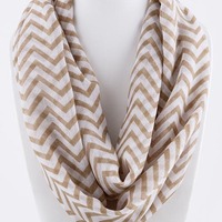 Breezy Chevron Infinity Scarf - Thumbnail 4