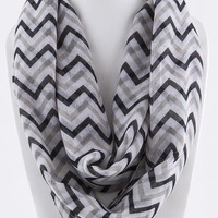 Breezy Chevron Infinity Scarf - Thumbnail 2