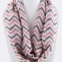 Breezy Chevron Infinity Scarf - Thumbnail 3