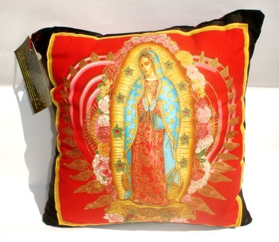 Pillow Mexican Virgin Mary Guadalupe throw Pillow