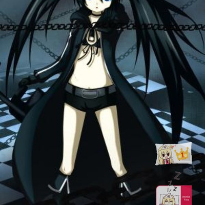 Brand new black rock shooter japanese anime bed blanket 2