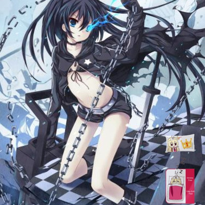 Brand new black rock shooter japanese anime bed blanket 3