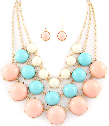 Sweet Pastels Layered Necklace