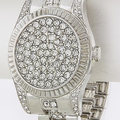 Crystal watch style bracelet