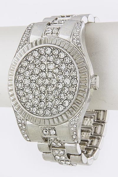 Crystal Watch Style Bracelet