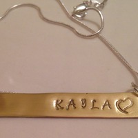 Gold Bar Necklace - Thumbnail 1
