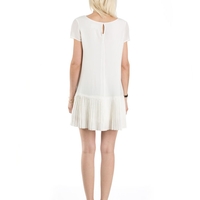 LAVUK Pleated Clifton Dress White - Thumbnail 3