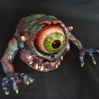 Custom Painted Bug-Eye Ghost - Thumbnail 4