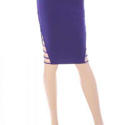 Cobalt blue pencil skirt