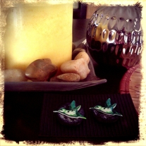 Green Violet-Ear Hummingbird earrings