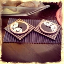 Multifaceted Tile earrings