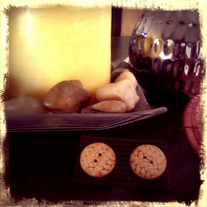 Manila hemp earrings