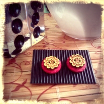 Goldenrod burst earrings