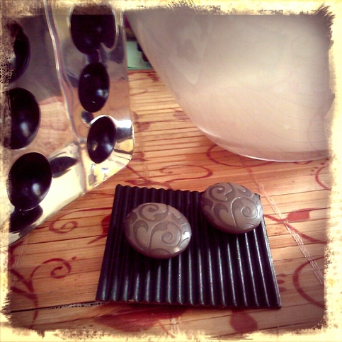 Swirl of Grey earrings